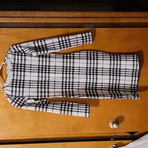 Long sleeve plaid dress